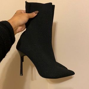 Zara knit boots